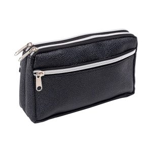 Estuche Escolar Triple Cierre Negro Adix