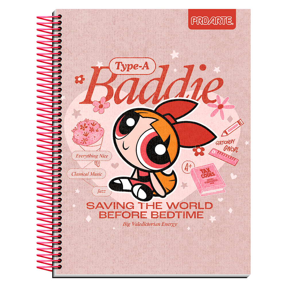 Cuaderno Carta Chicas Superpoderosas 150hj Cuadros 7mm Surtido Proarte
