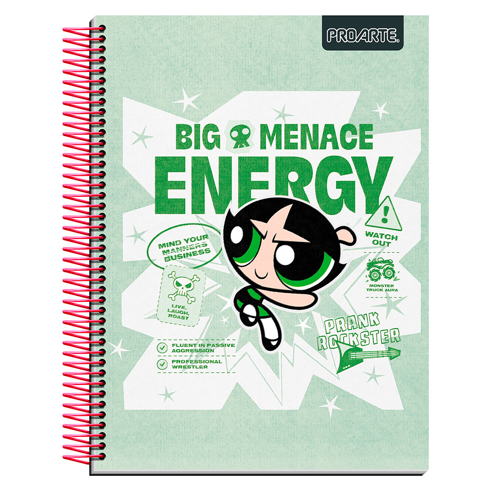 Cuaderno Carta Chicas Superpoderosas 150hj Cuadros 7mm Surtido Proarte - Imagen 3
