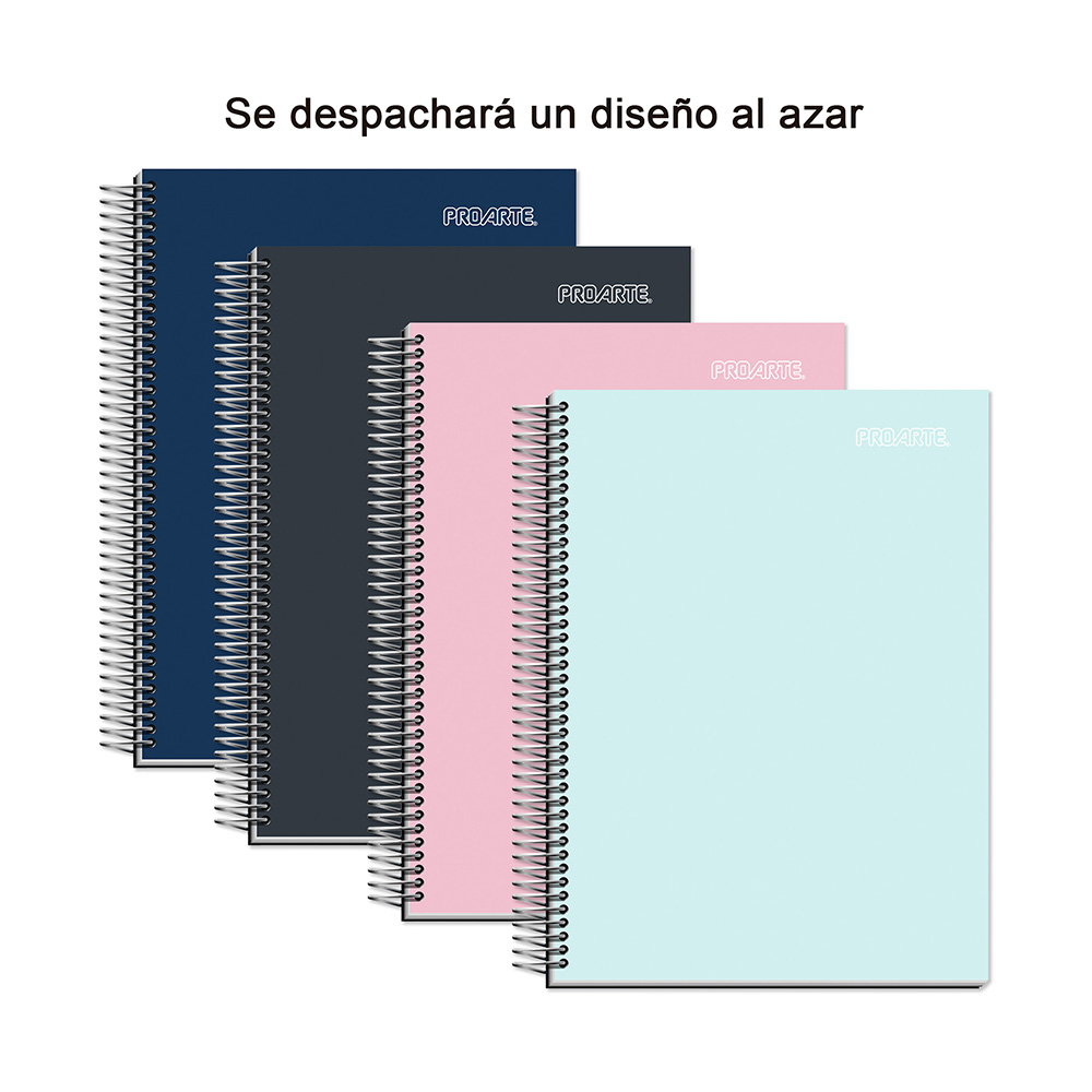 Cuaderno Cuarta (16.8 x 21.5cm) Liso Soft Touch 150hj Cuadro 7mm Surtido Proarte - Imagen 5
