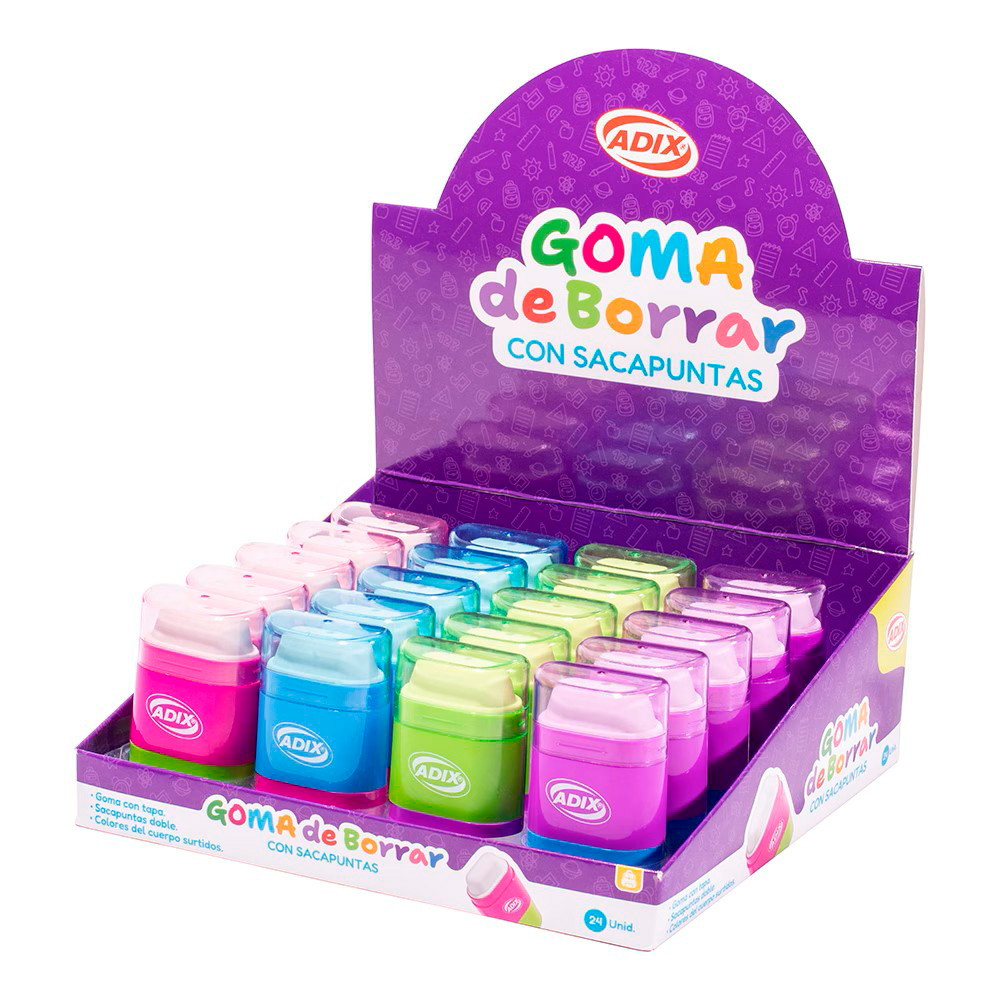 Goma de Borrar con Sacapuntas Doble Adix - Imagen 2