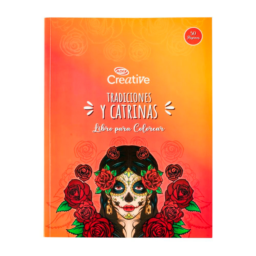 Libro Colorear Catrina 50 Diseños Creative