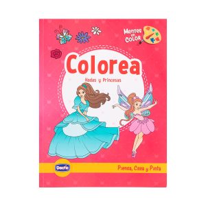 Libro par Colorear Hada y Princesa 50 Diseños Dactic