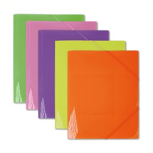 Carpeta Cartera A4 con Elástico Surtidos Flúor Data Zone