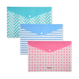 Carpeta PVC A4 con Botón Pastel Surtido Torre