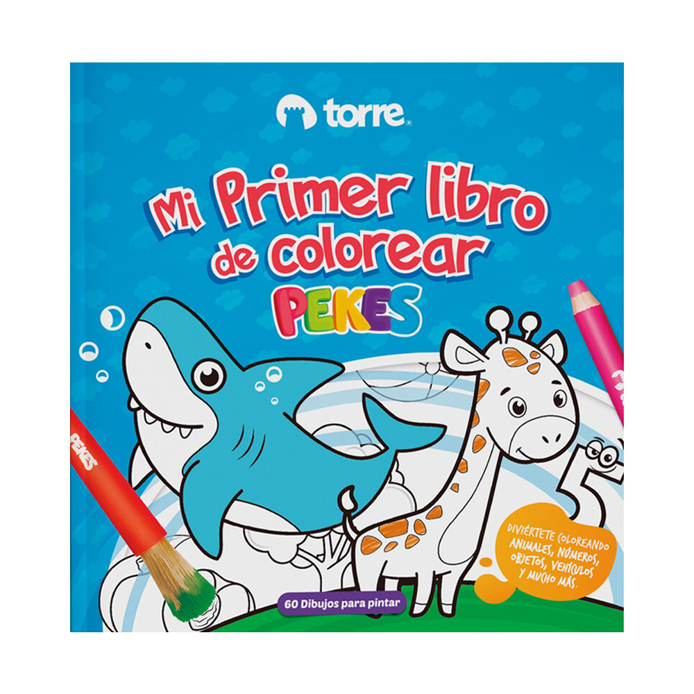 Libro para Colorear Pekes 60 Diseños Torre