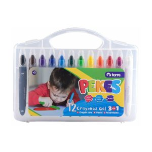 Crayones Gel 3 En 1 Pekes 12 uds Torre