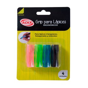 Set 4 Grip Ergonómico para Lápices Adix