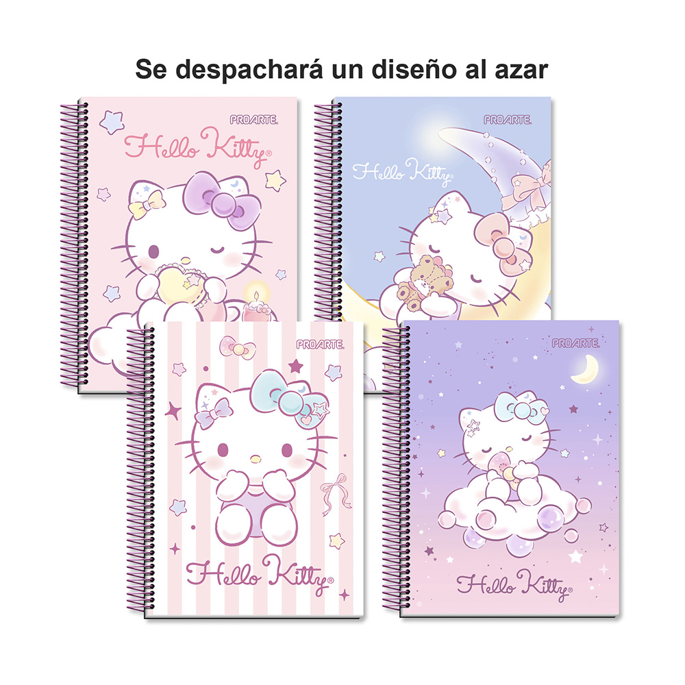Cuaderno Cuarta (16.8 x 21.5cm) Hello Kitty 150hj Cuadro 7mm Surtido Proarte - Imagen 5