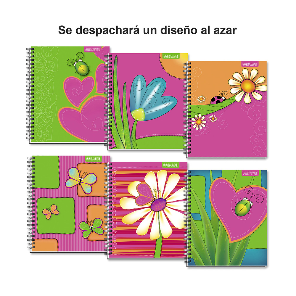Cuaderno Universitario Paint 100hj Cuadros 7mm Surtido Proarte - Imagen 7