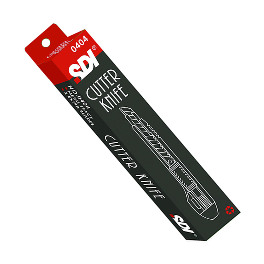 Cuchillo Cartonero Bloqueo Chicharra con 3 Hojas 9mm SDI - Imagen 2