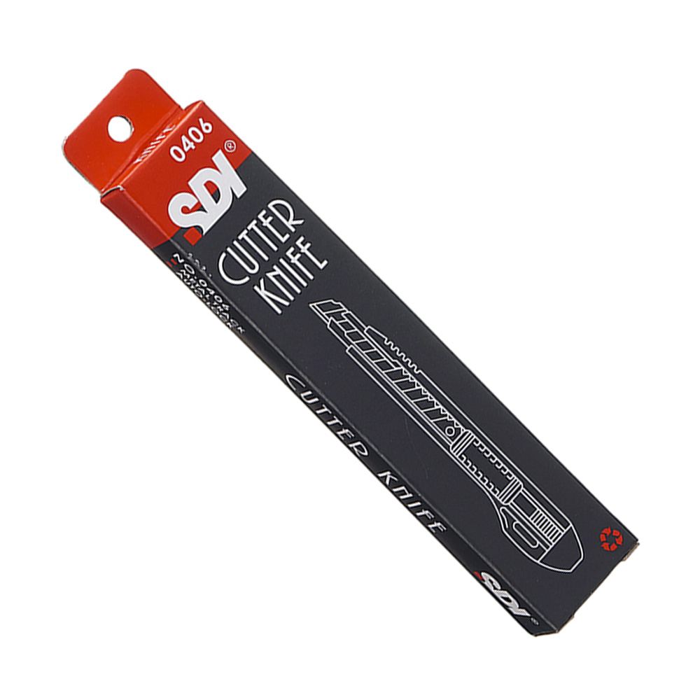 Cuchillo Cartonero Bloqueo Automático con 3 Hojas 9mm SDI - Imagen 2