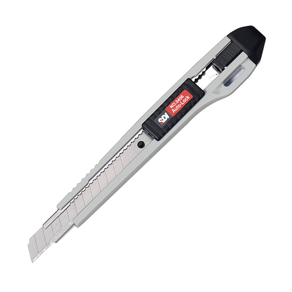 Cuchillo Cartonero Bloqueo Automático con 3 Hojas 9mm SDI - Imagen 4