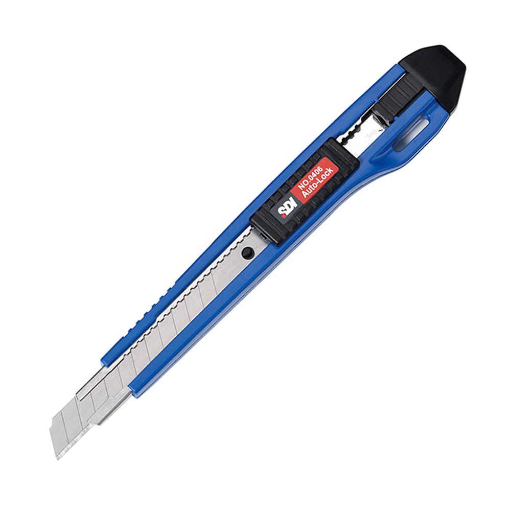 Cuchillo Cartonero Bloqueo Automático con 3 Hojas 9mm SDI - Imagen 5