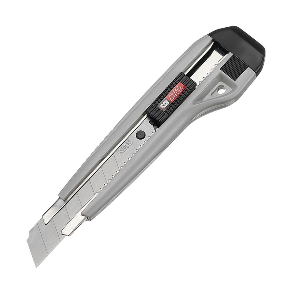 Cuchillo Cartonero Bloqueo Automático con 3 Hojas 18mm SDI