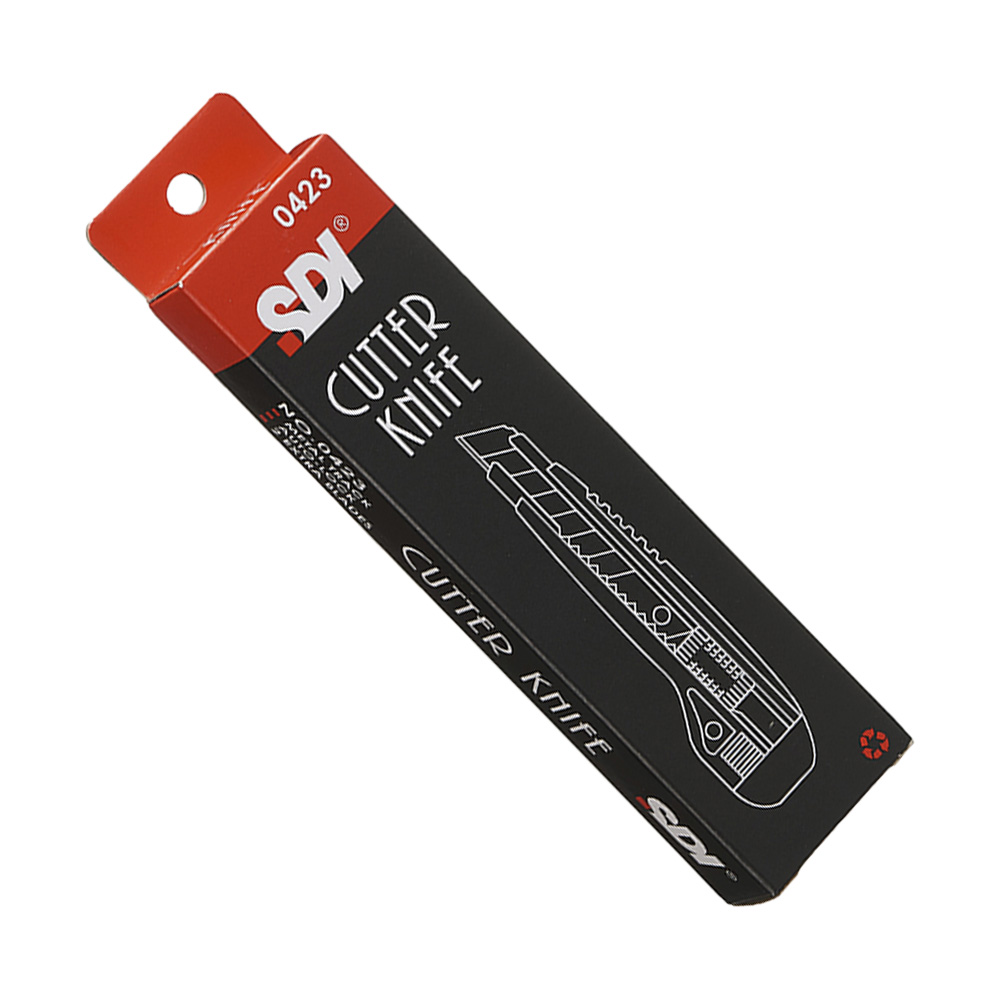 Cuchillo Cartonero Bloqueo Automático con 3 Hojas 18mm SDI - Imagen 2