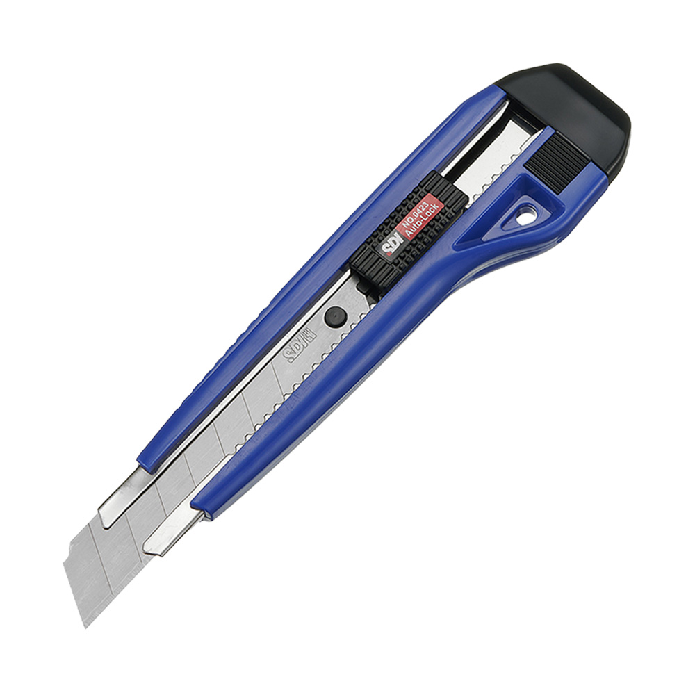 Cuchillo Cartonero Bloqueo Automático con 3 Hojas 18mm SDI - Imagen 4
