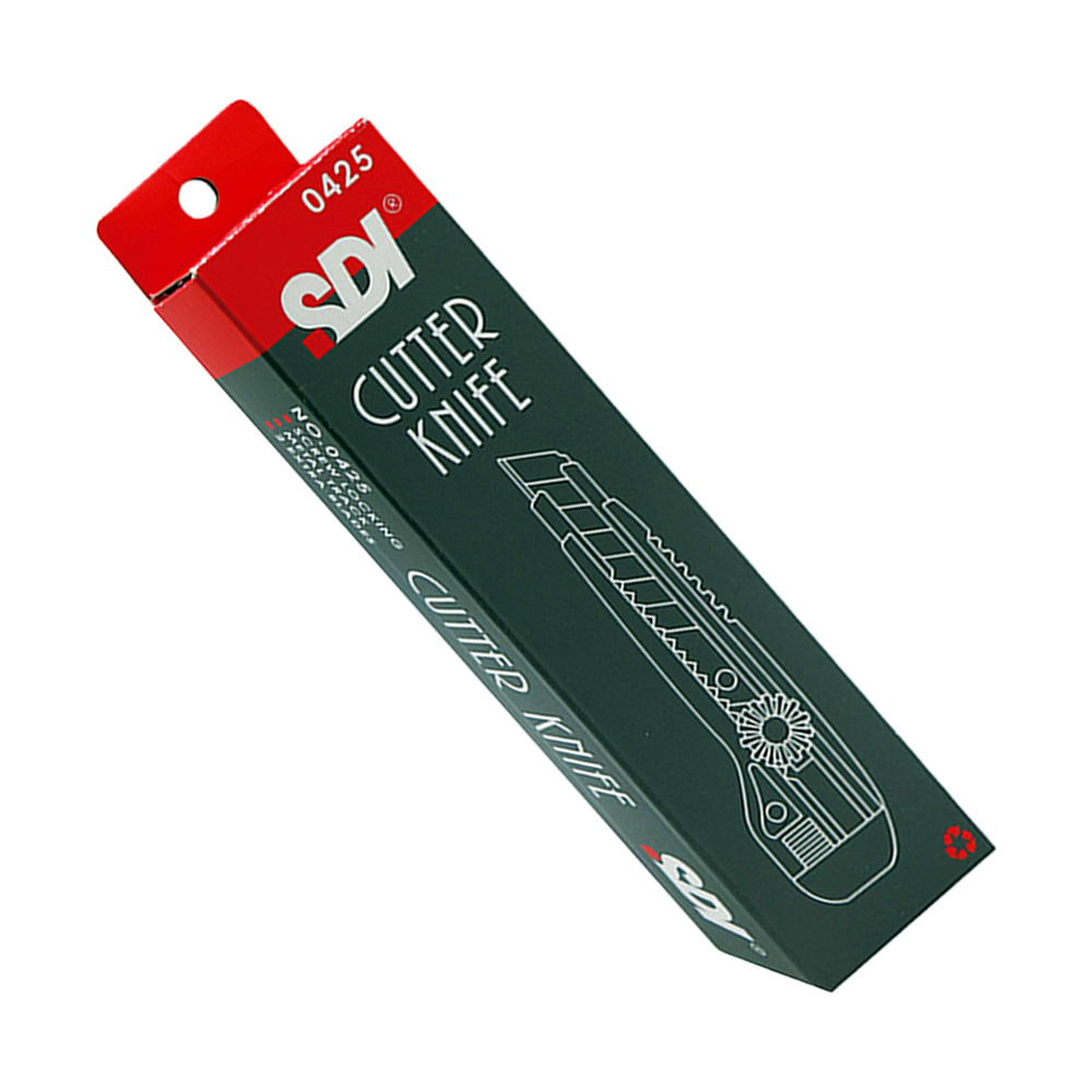 Cuchillo Cartonero Bloqueo Manual Rueda con 3 Hojas 18mm SDI - Imagen 2