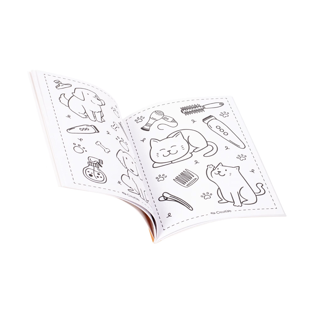 Libro para Colorear Doodles Perro y Gatos 50 Diseños Creative - Imagen 2