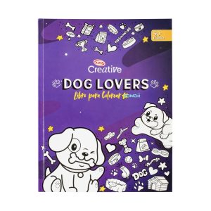 Libro para Colorear Dog Lover Kawai 50 Diseños Creative
