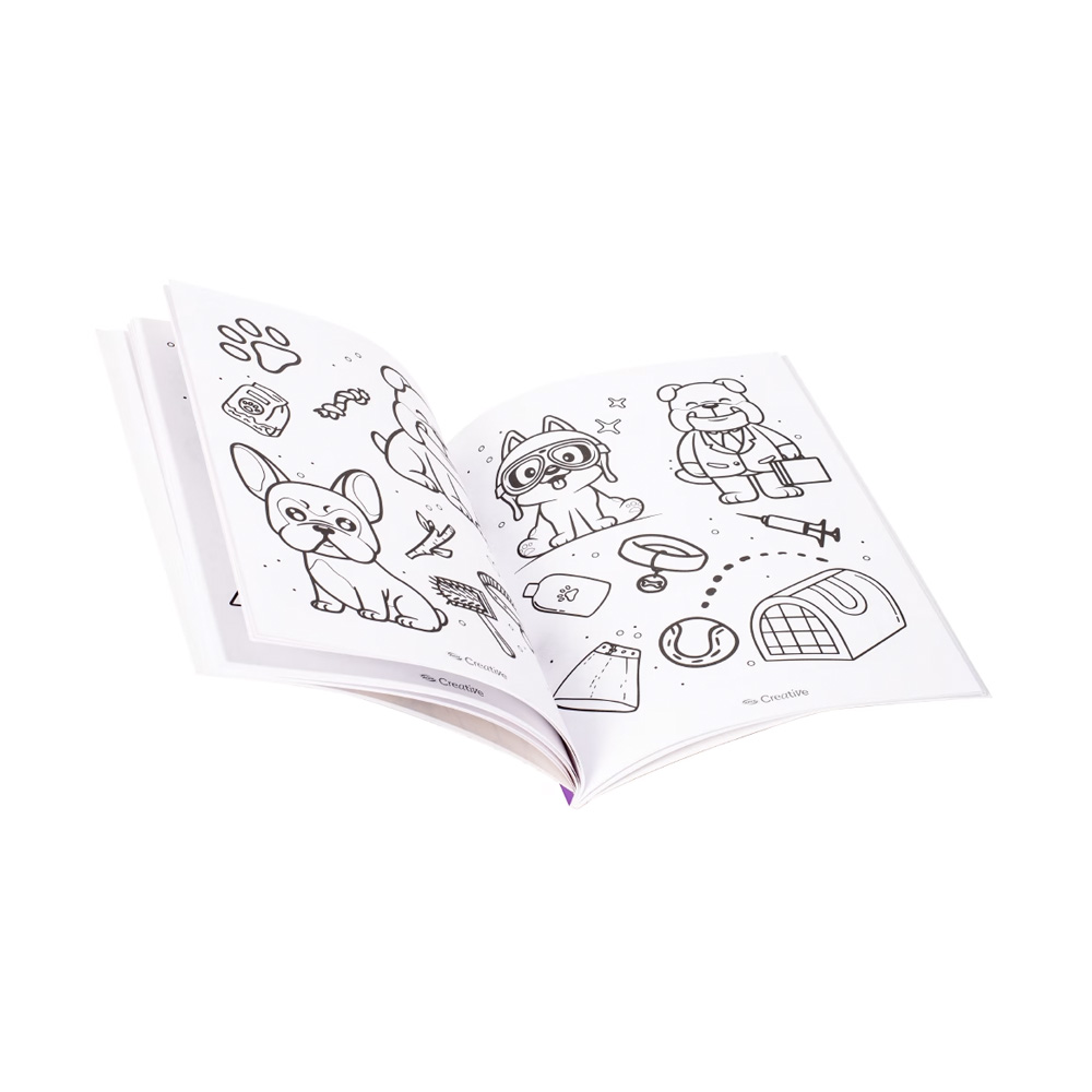 Libro para Colorear Dog Lover Kawai 50 Diseños Creative - Imagen 2