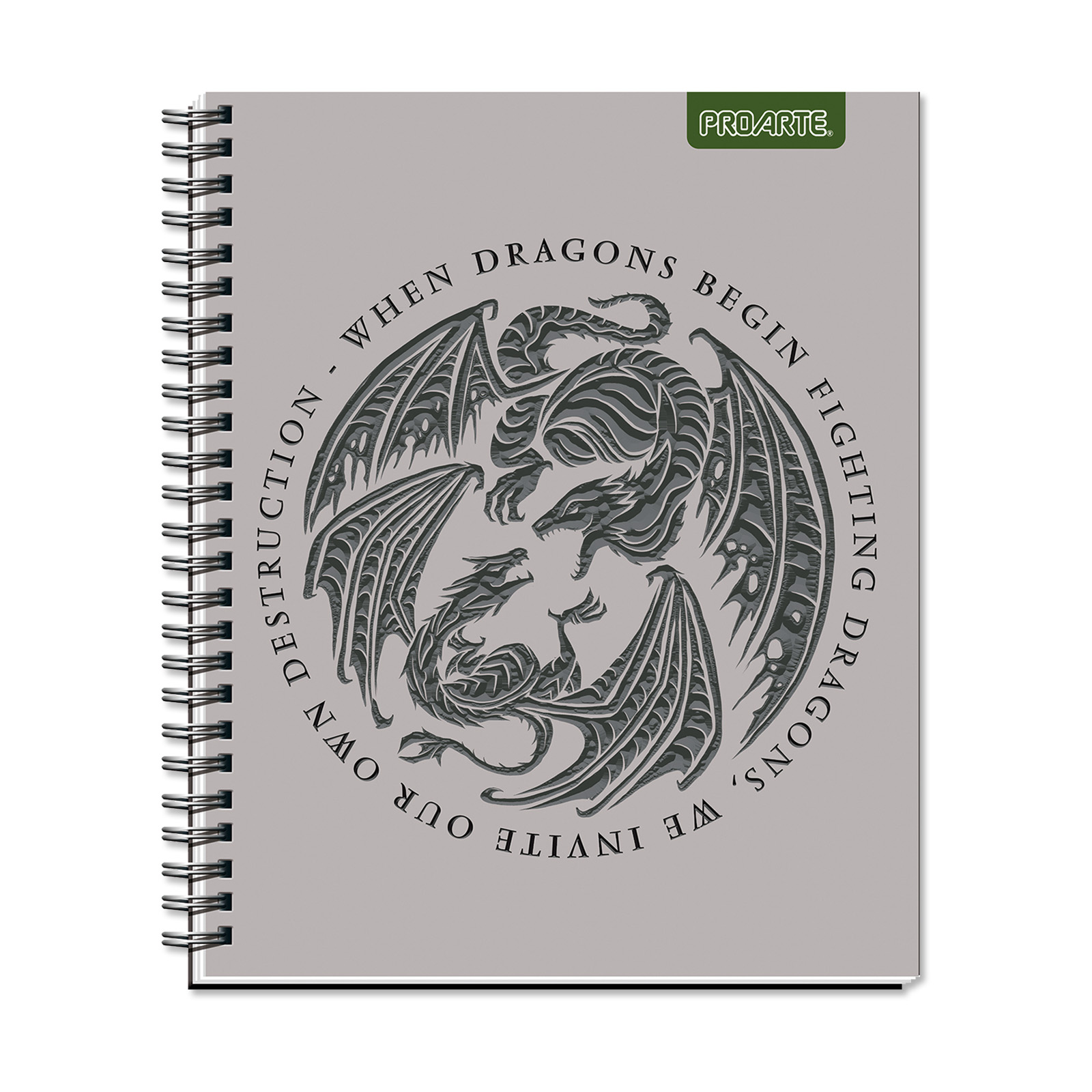 Cuaderno Universitario House of Dragons 100hj Cuadros 7mm Surtido Proarte - Imagen 2