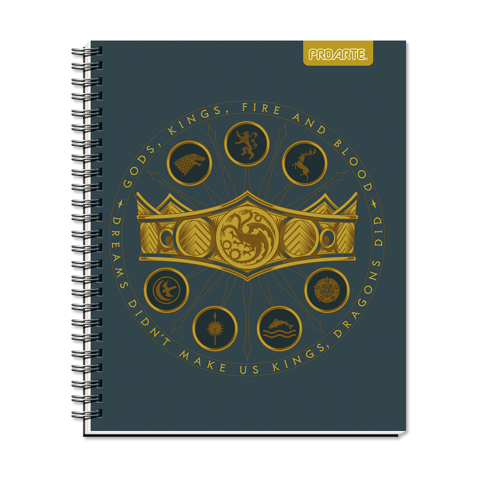 Cuaderno Universitario House of Dragons 100hj Cuadros 7mm Surtido Proarte - Imagen 7