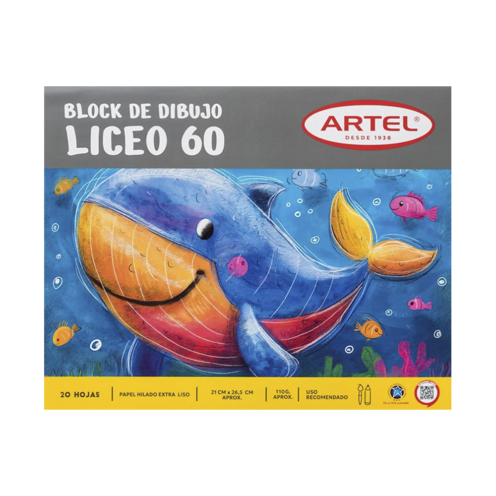 Block Dibujo Liceo 60 20 Hojas Artel