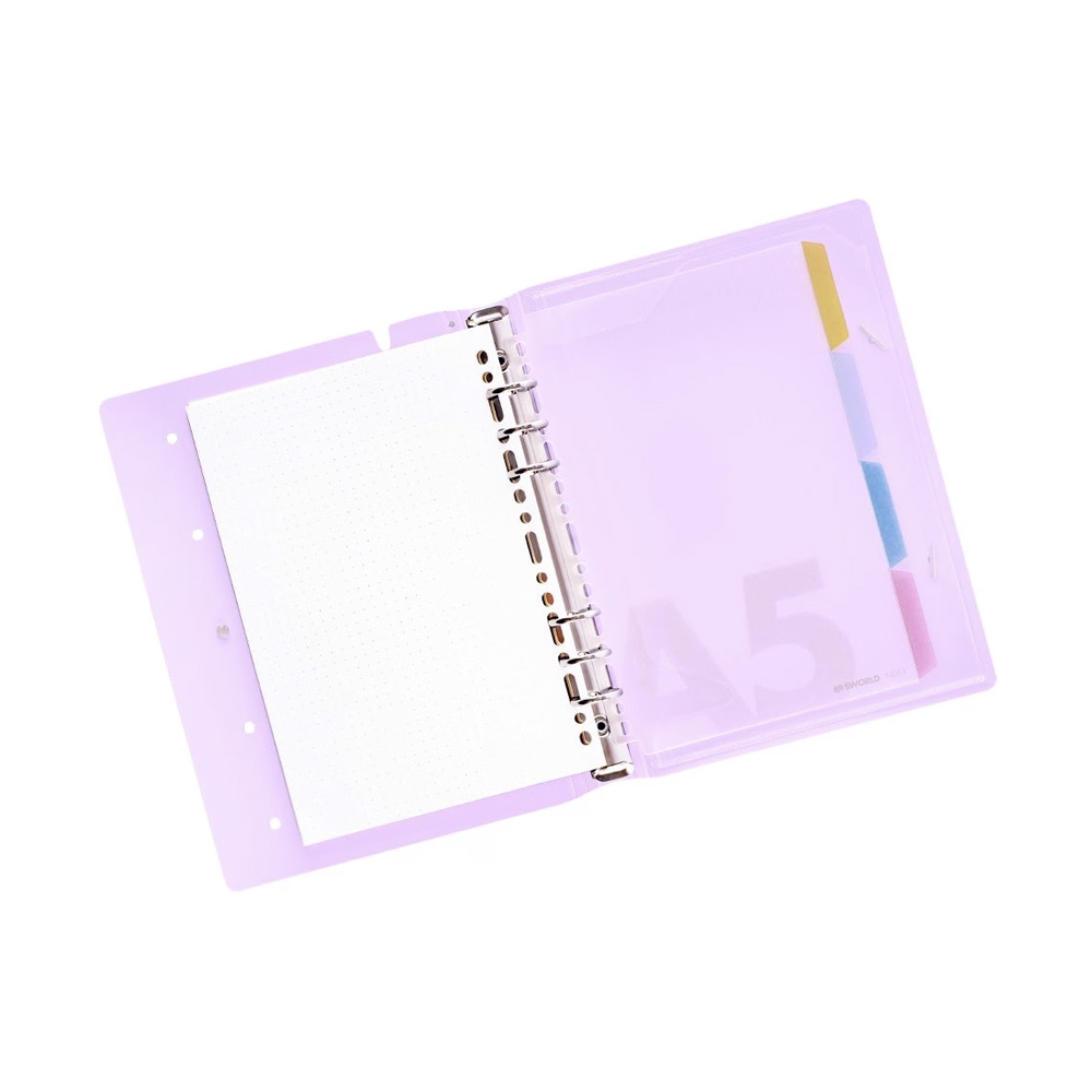 Libreta Pin A5 c/6 Anillos Recargable 40hj Sworld - Imagen 2