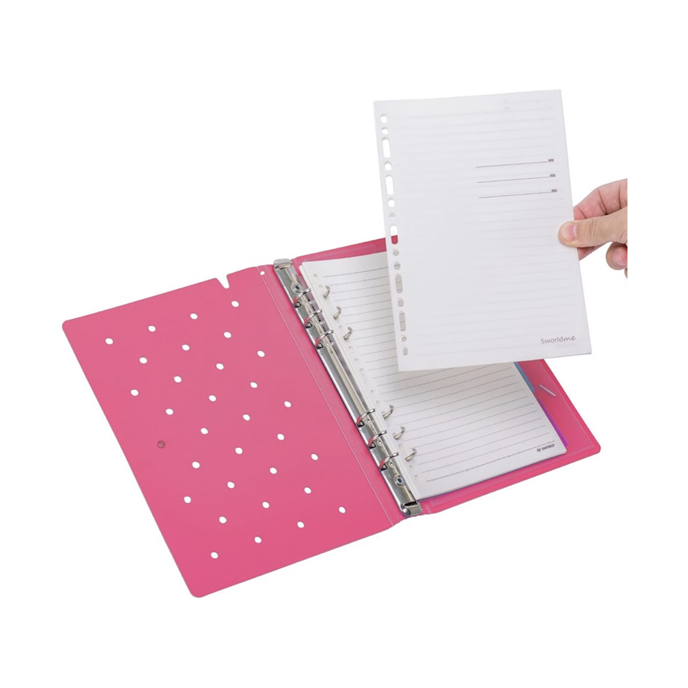 Libreta Pin A5 c/6 Anillos Recargable 40hj Sworld - Imagen 3
