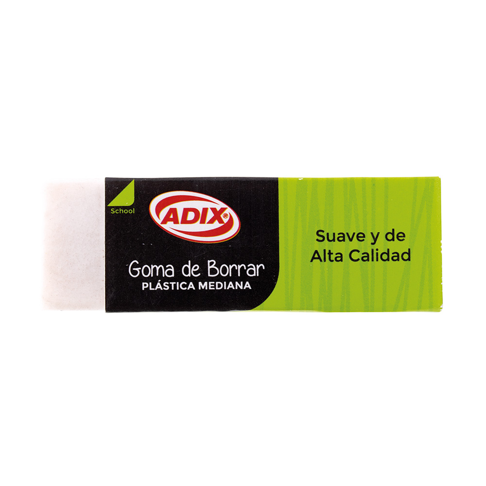 Goma de Borrar Plástica Mediana Adix - Imagen 2