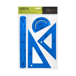 Set Geometría Ultraflexible 30cm 4pzs Neolite
