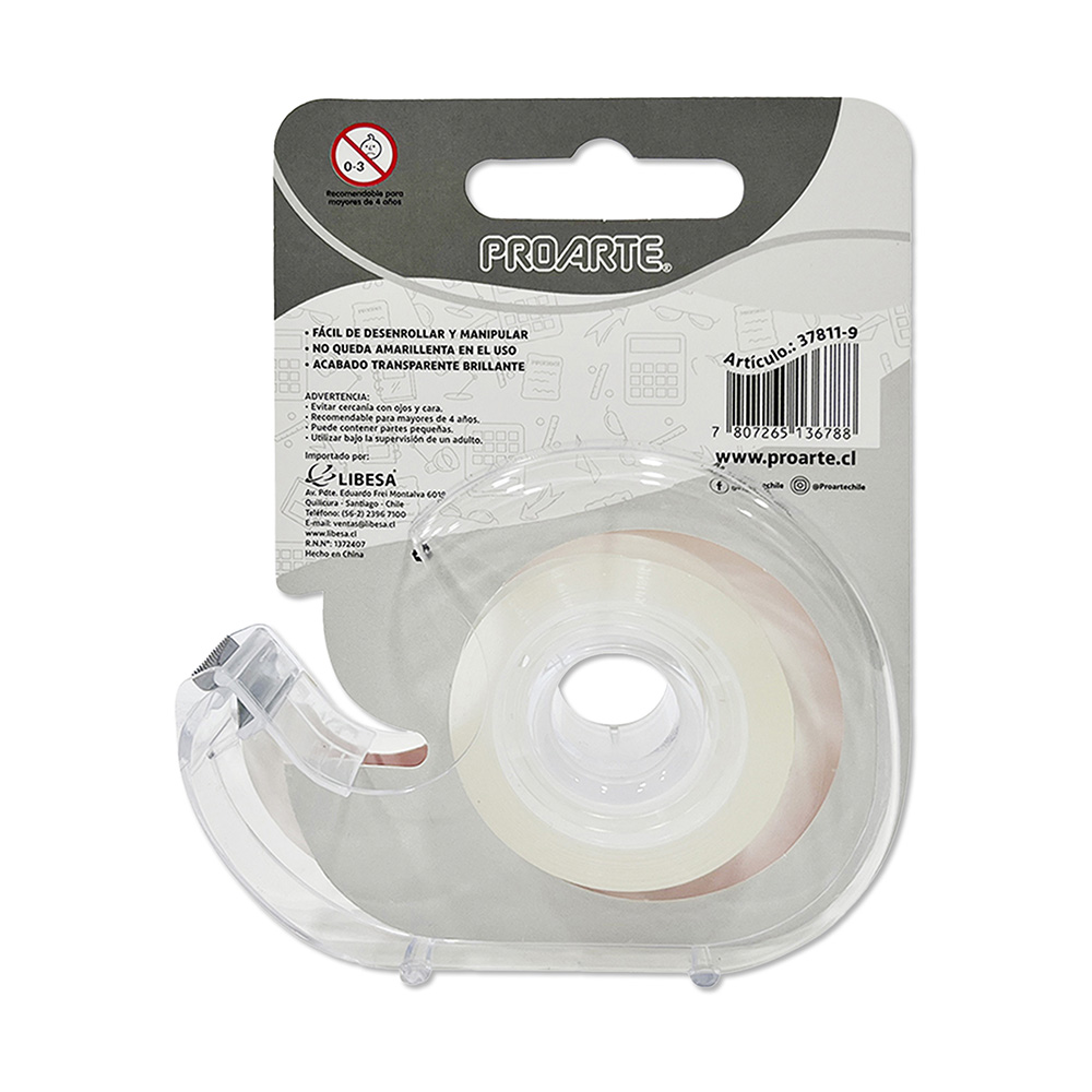 Cinta Cristal con Dispensador 19mm x 20mt Proarte - Imagen 3