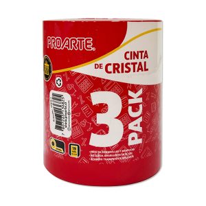 Set 3 Cinta Cristal 19mm x 20mt Proarte