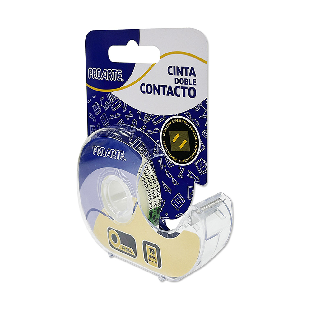 Cinta Doble Contacto con Dispensador 19mm x 10mt Proarte - Imagen 3