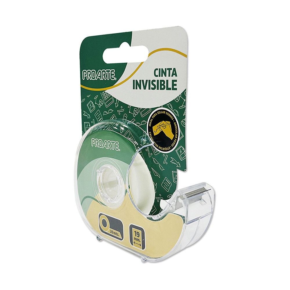 Cinta Invisible con Dispensador 19mm x 20mt Proarte - Imagen 3