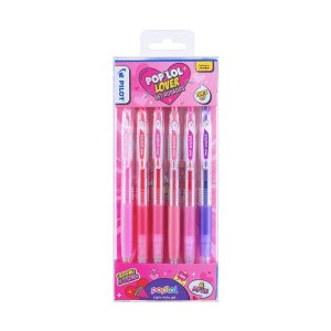 Set Lápices Gel Pop´lol Rosados 6 un. 0.7 mm Pilot
