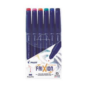 Set Marcadores Borrables Fixion Fineliner 6 un. Pilot