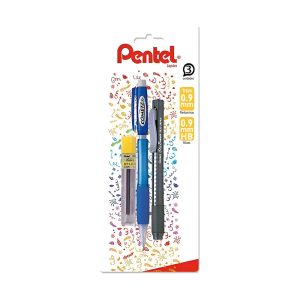 Lápiz Mecánico Cometz 0.9 + Minas + Portagoma Pentel