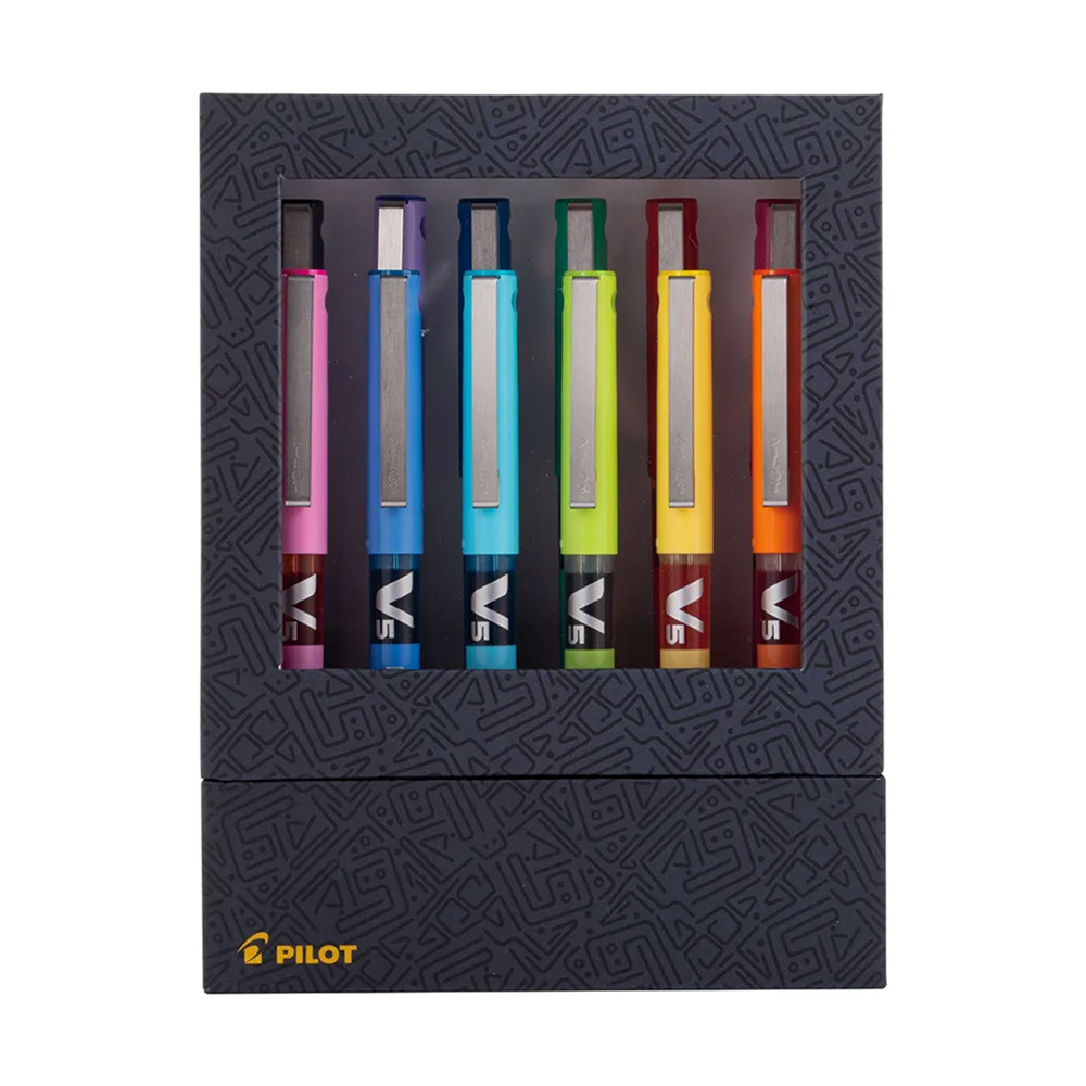 Set Lápices Tinta HI-Tecpoint V5 12 Colores 0.5mm Pilot - Imagen 2