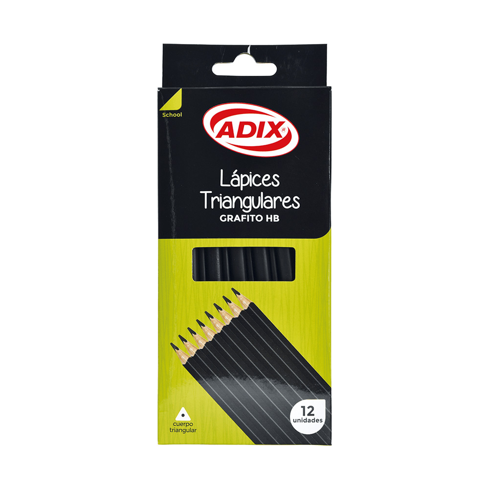 Lápiz Grafito Triangular HB Adix