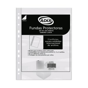 Funda Carta 100 unidades Adix