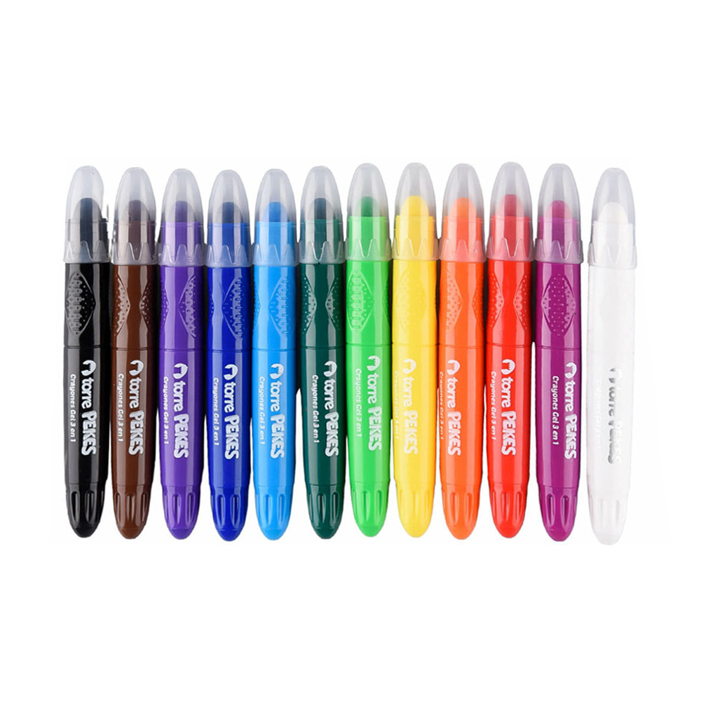 Crayones Gel 3 En 1 Pekes 12 uds Torre - Imagen 2