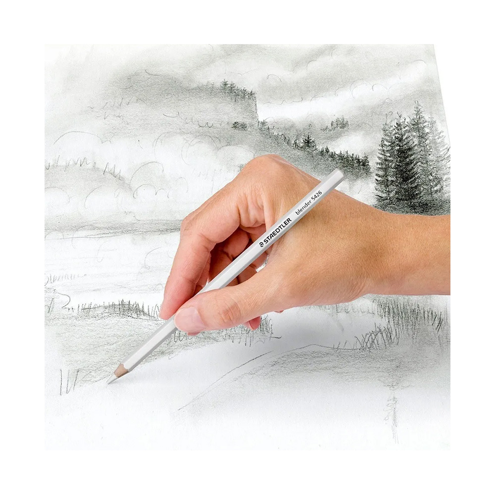 Lápiz Blanco Difuminador Blending Staedtler - Imagen 3