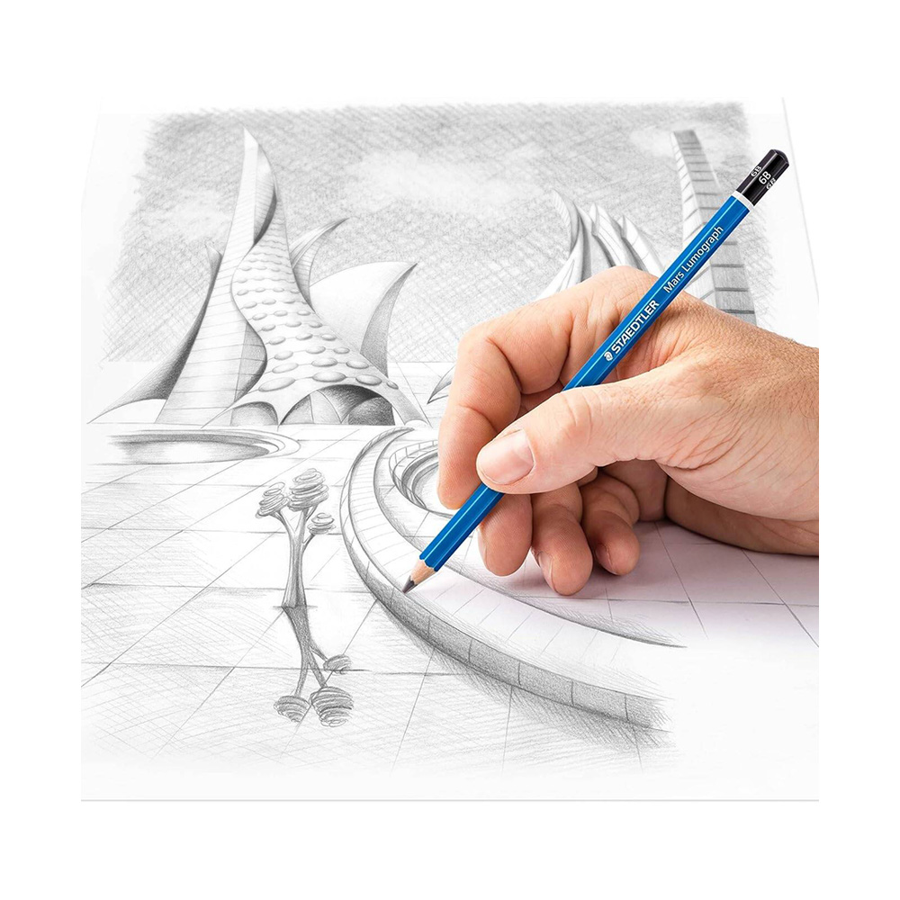 Lápiz Grafito Técnico Lumograph 100 6B Staedtler - Imagen 3