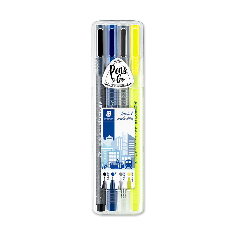 Set Triplus Bolígrafo/Fineliner/Destacador/Portaminas 0.5 Staedtler