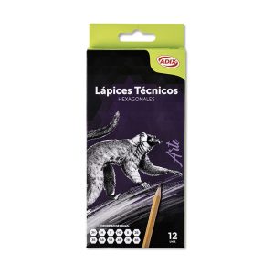 Lápices Técnicos 12 unidades Surtido Adix