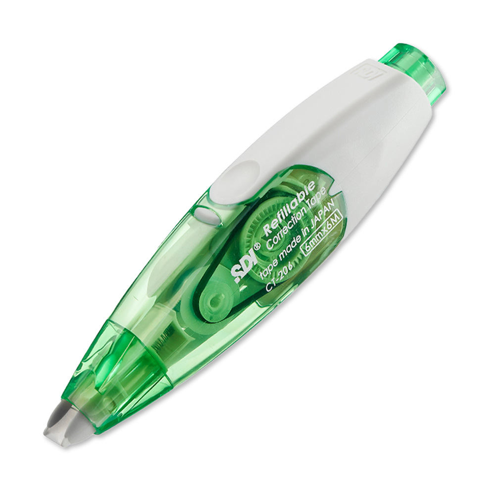 Cinta Correctora 6mm x 6mt Verde Sdi
