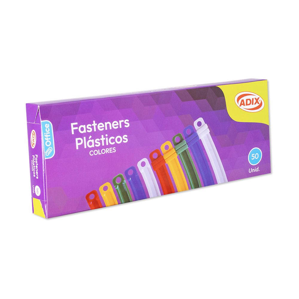Fastener Plástico Colores 50 unidades Adix - Imagen 4