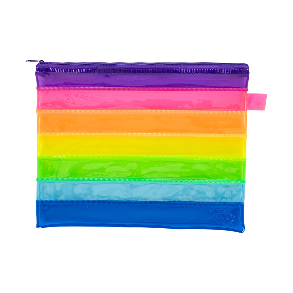 Estuche Translúcido PVC Multicolor Adix